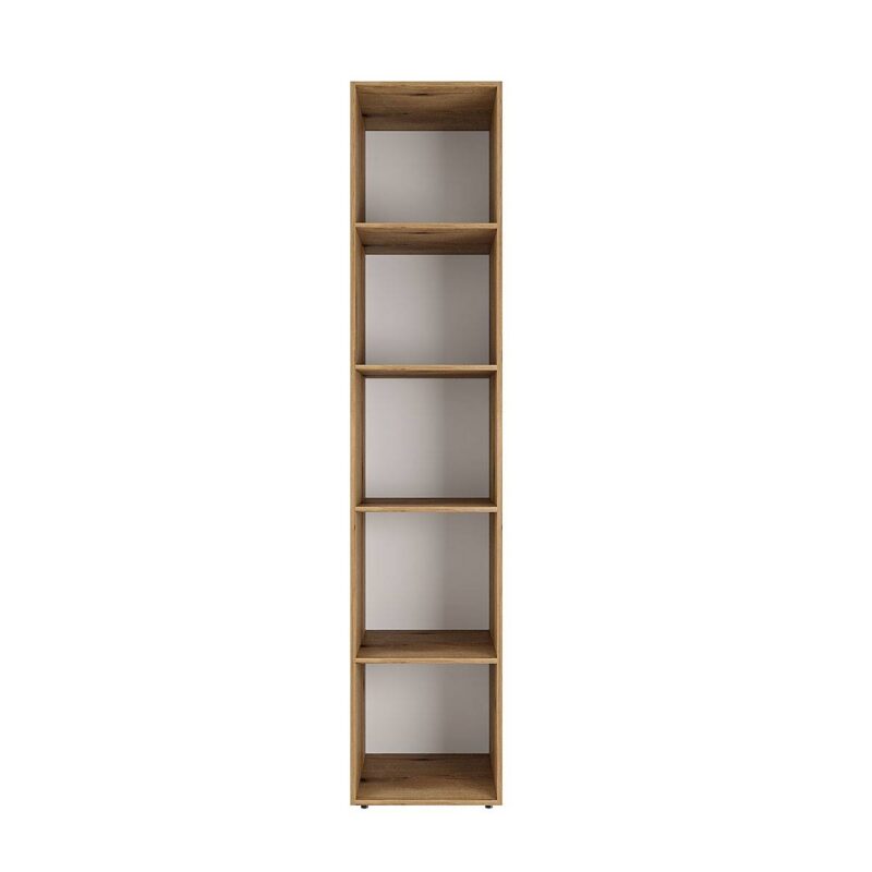 Light №13 2-Door Wardrobe with Shelves 80x220x50 cm – Evoke Oak