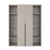 Hinged combined wardrobe №15 Light 160x220x50 cm – Cashmere