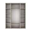 Hinged combined wardrobe №15 Light 160x220x50 cm – Cashmere