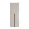Light №15 hinged door wardrobe with open shelves 160x220x50 cm – Cashmere