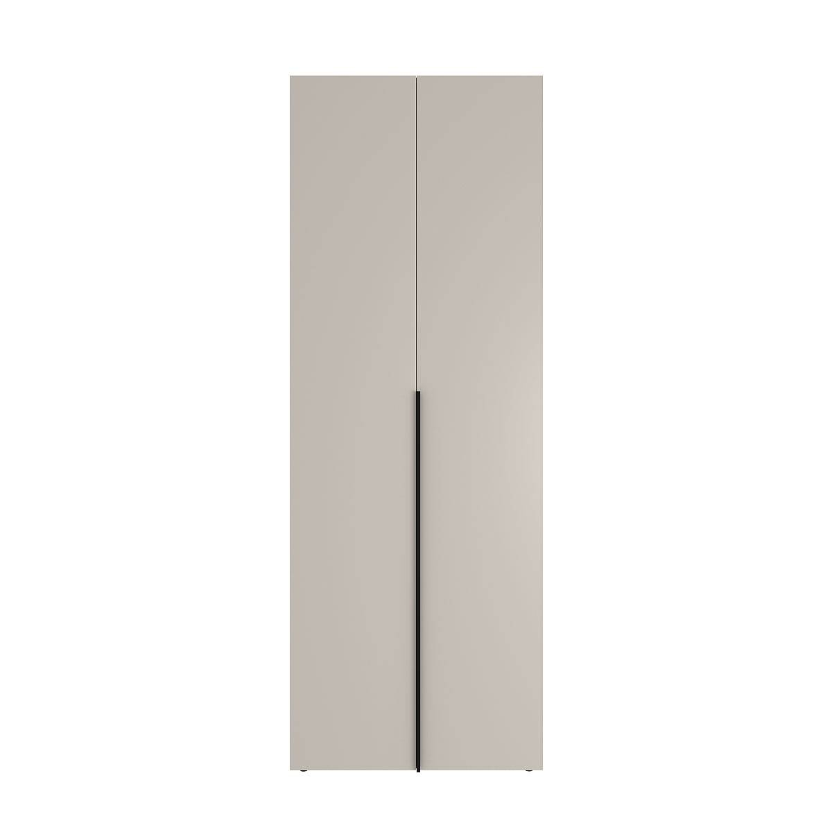 Hinged combined wardrobe №15 Light 160x220x50 cm – Cashmere