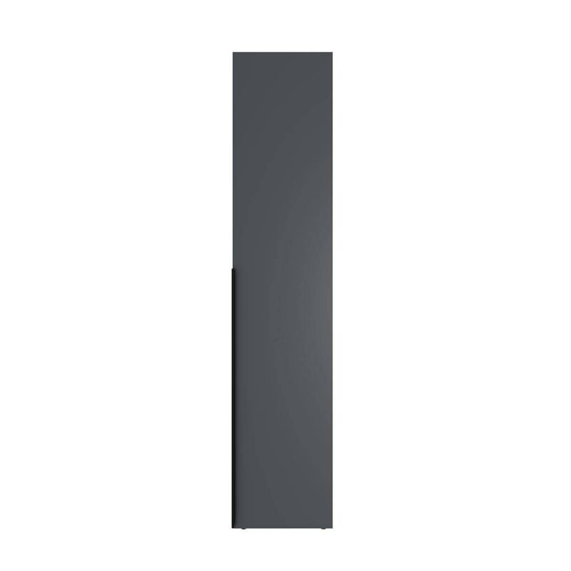 Light № 2 three-door wardrobe with drawers and shelves 120x220x50 cm – Graphite