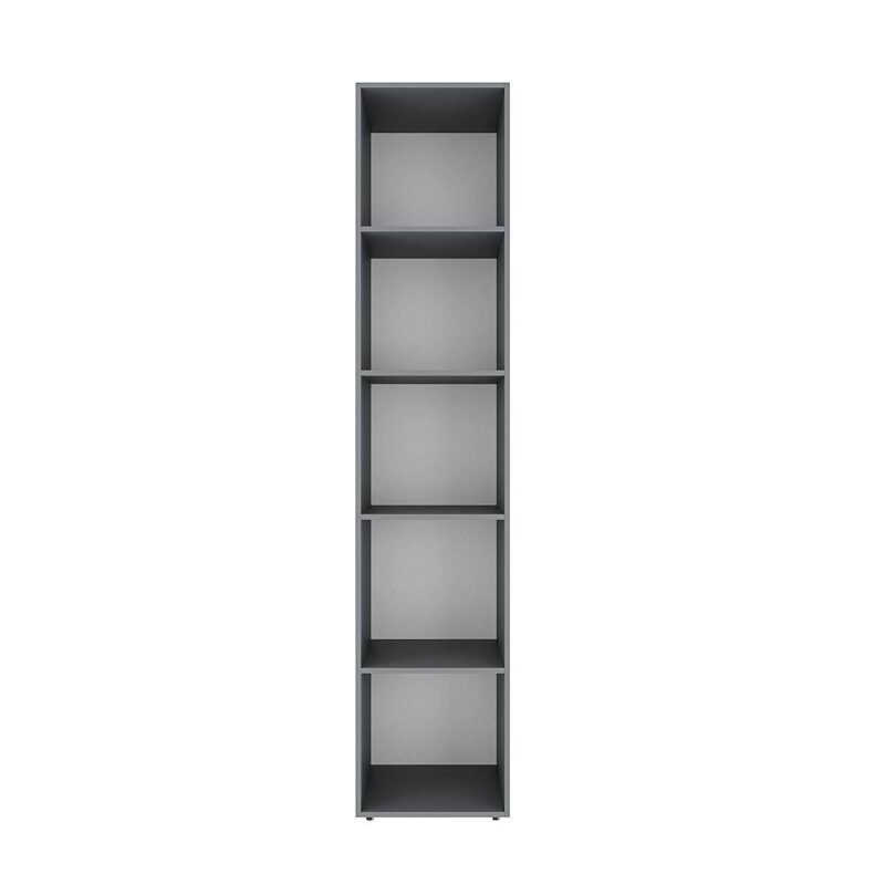 Light № 2 three-door wardrobe with drawers and shelves 120x220x50 cm – Graphite