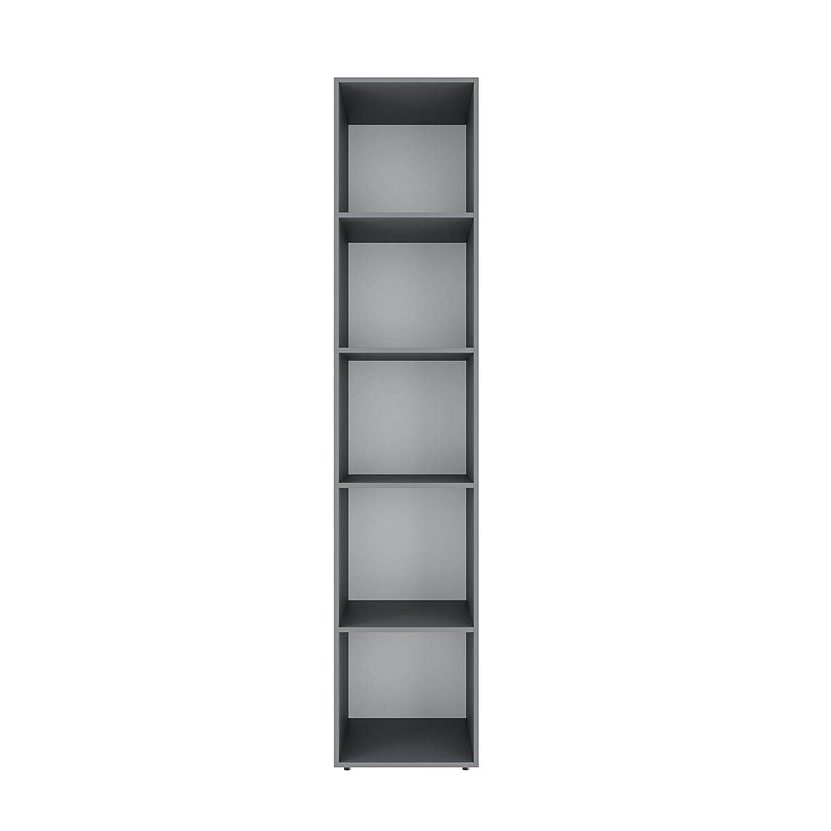 Hinged combined wardrobe №7 Light 120x220x50 cm – Graphite