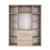 Hinged combined wardrobe №9 Light 160x220x50 cm – Sonoma Oak