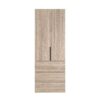 Hinged combined wardrobe №9 Light 160x220x50 cm – Sonoma Oak