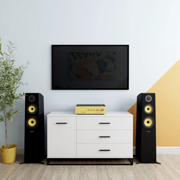 Ascet loft style wide dresser 120x70x42.5 cm – White Diamond