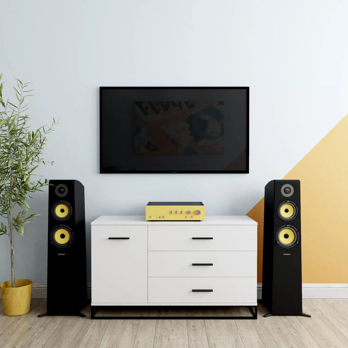 Ascet loft style wide dresser 120x70x42.5 cm – White Diamond