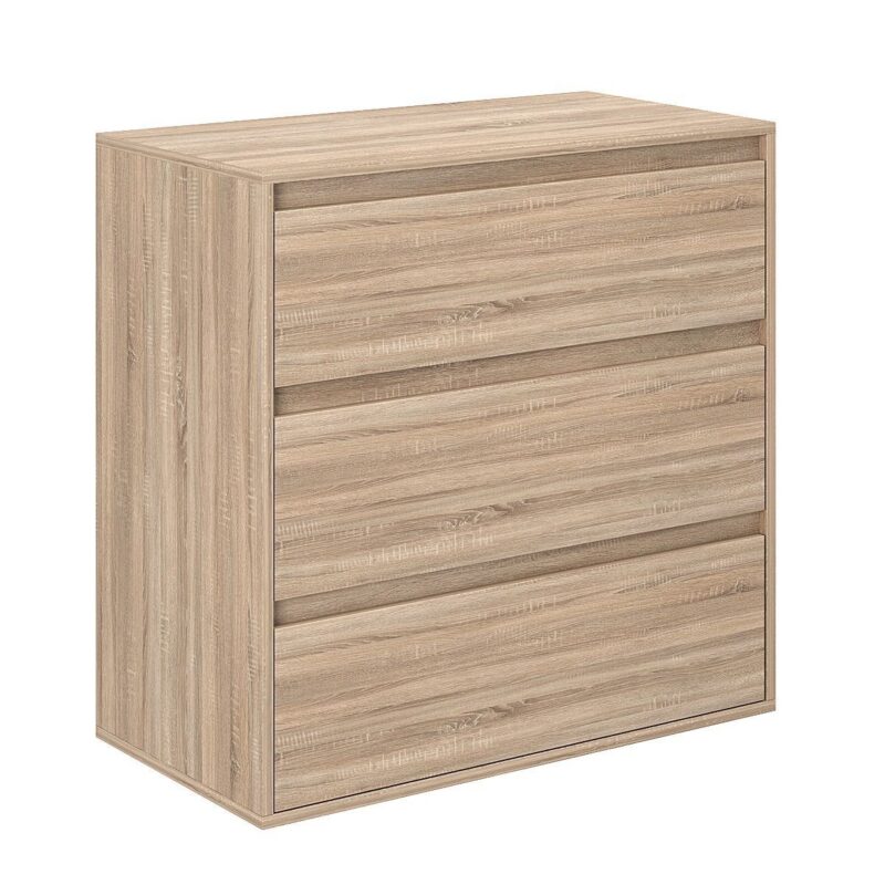 Комод на 3 шухляди Light 80x79x42.5 см – Дуб Сонома