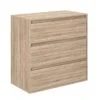 Комод на 3 ящика Light 80x79x42.5 см – Дуб Сонома