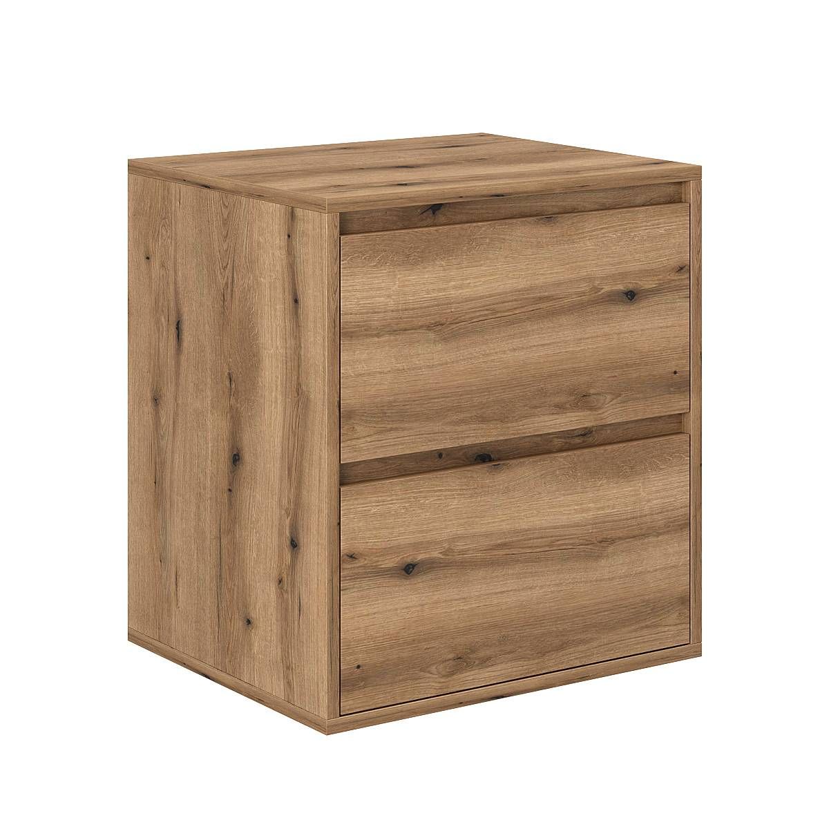 Light modular bedroom: European single bed frame and bedside table – Evoke Oak