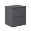 Light 2 drawer bedside cabinet 50x54.8x42 cm – Graphite