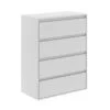 Light 4 drawer chest dresser 81x103x42.5 cm – White Diamond