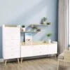 Полочка на стену (комплект 2 в 1) Asgard 82x12x20 см – Дуб Крафт золотой