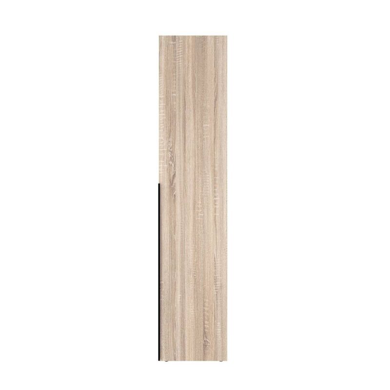 Розпашна шафа на 5 дверей із відкритими полицями Light №14 240x220x50 см – Дуб Сонома