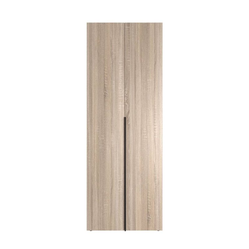 Розпашна шафа на 5 дверей із відкритими полицями Light №14 240x220x50 см – Дуб Сонома