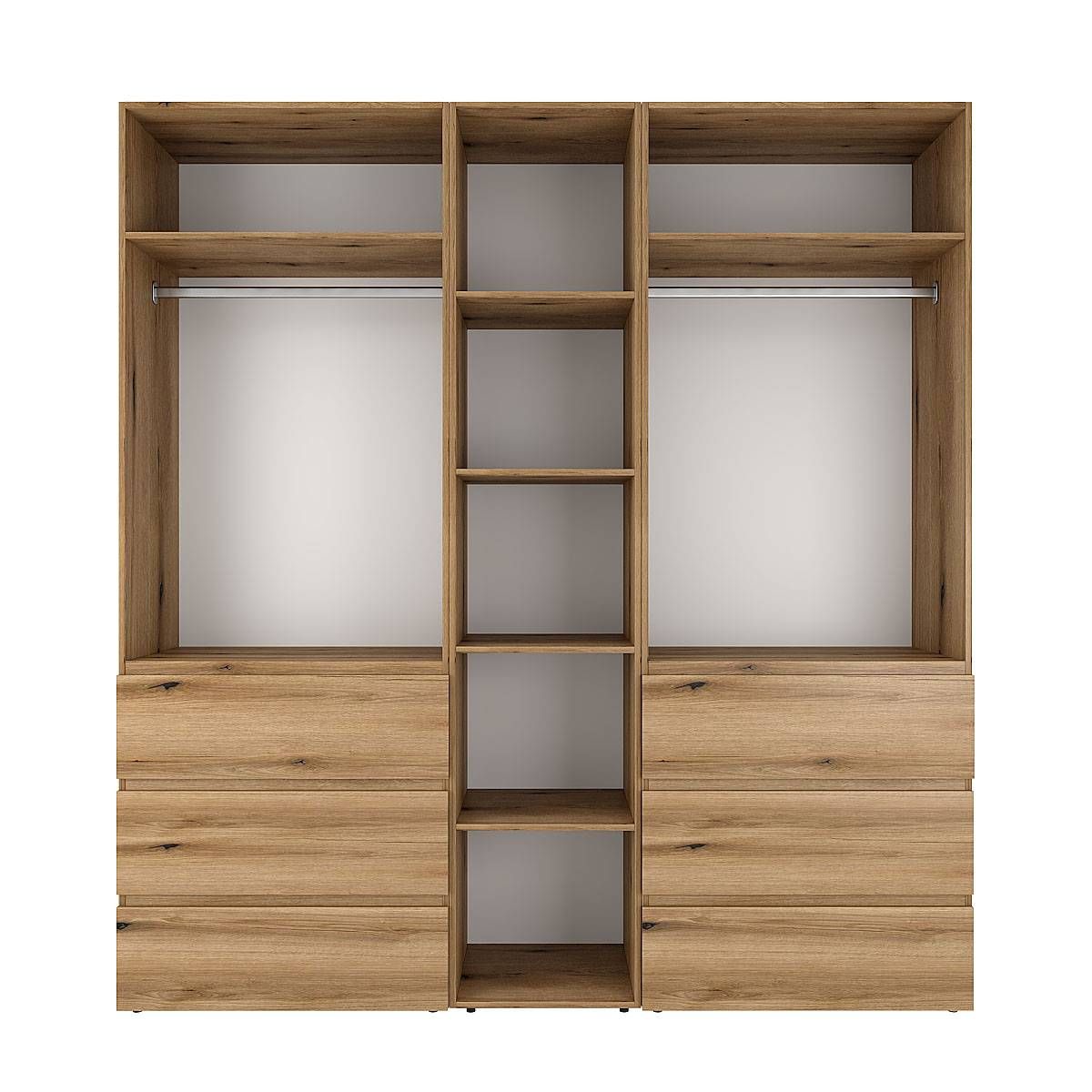 Шафа розпашна комбінована №3 Light 200x220x50 см – Дуб Евок