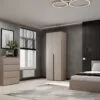 Шкаф для одежды двустворчатый Light №1 80x220x50 см – Кашемир