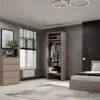 Шкаф для одежды двустворчатый Light №1 80x220x50 см – Кашемир