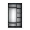 Шкаф трехдверный распашной Light №12 120x220x50 см – Графит