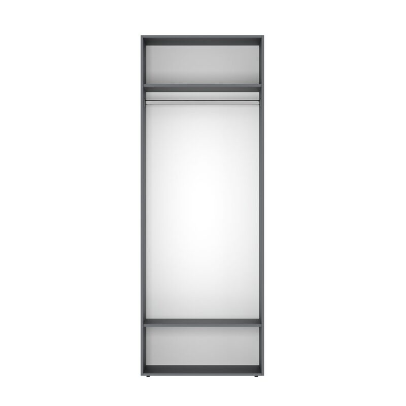 Шкаф трехдверный распашной Light №12 120x220x50 см – Графит
