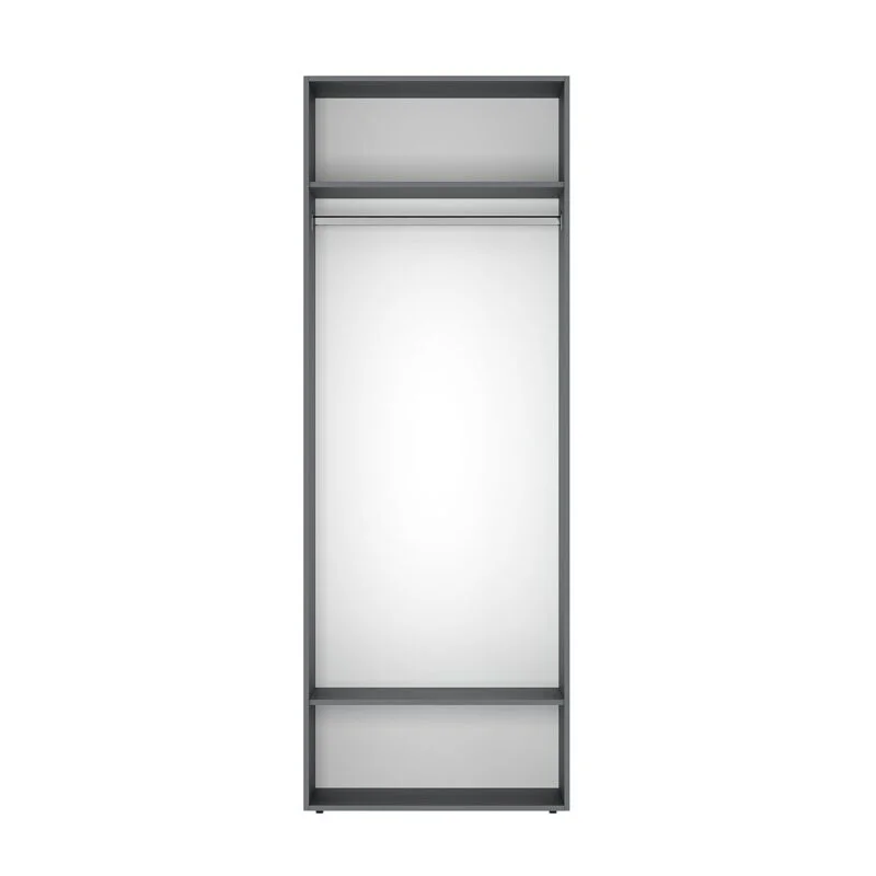 Шкаф трехдверный распашной Light №12 120x220x50 см – Графит