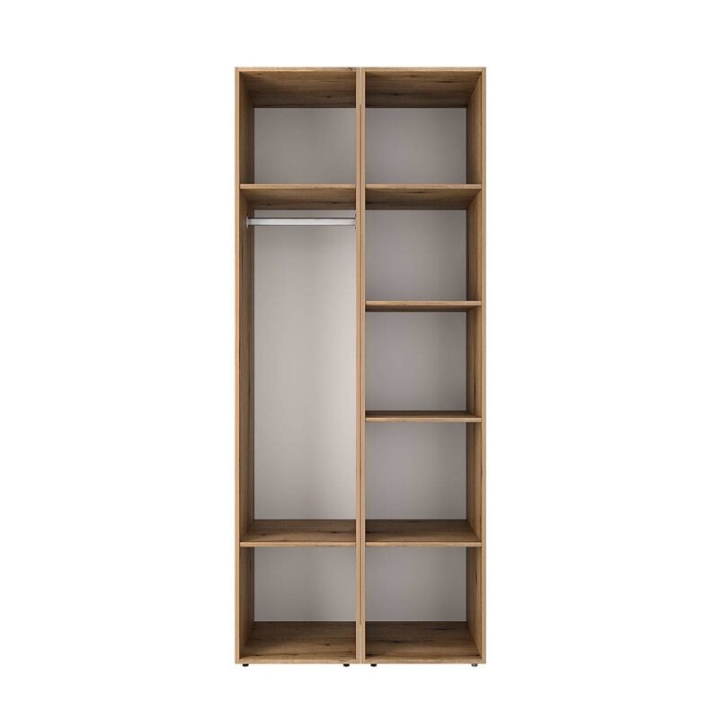 Распашной шкаф на 2 двери Light №13 80x220x50 см – Дуб Эвок