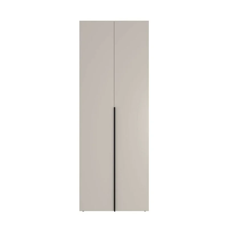 Распашной шкаф с открытыми полками Light №15 160x220x50 см – Кашемир