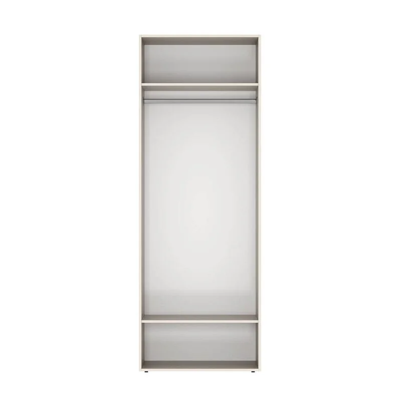 Распашной шкаф с открытыми полками Light №15 160x220x50 см – Кашемир