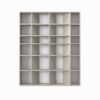 Light shelving unit for books and decor 120x146x16 cm – Cashmere