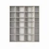Light №1 shelving unit for books and decor with 24 compartments 120x146x16 cm – Cashmere