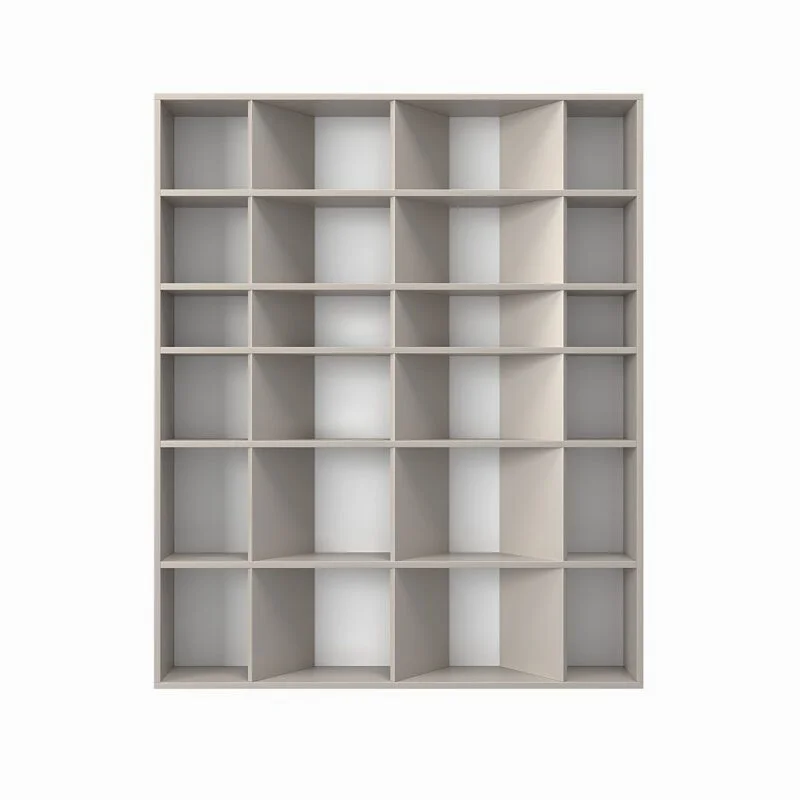 Light №1 shelving unit for books and decor with 24 compartments 120x146x16 cm – Cashmere