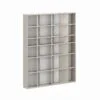 Light №1 shelving unit for books and decor with 24 compartments 120x146x16 cm – Cashmere