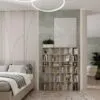 Light №1 shelving unit for books and decor with 24 compartments 120x146x16 cm – Cashmere