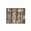 Напольная книжная полка на 16 ячеек Light №2 120x100x16 см – Дуб Эвок