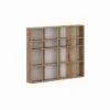 Напольная книжная полка на 16 ячеек Light №2 120x100x16 см – Дуб Эвок