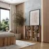 Напольная книжная полка на 16 ячеек Light №2 120x100x16 см – Дуб Эвок