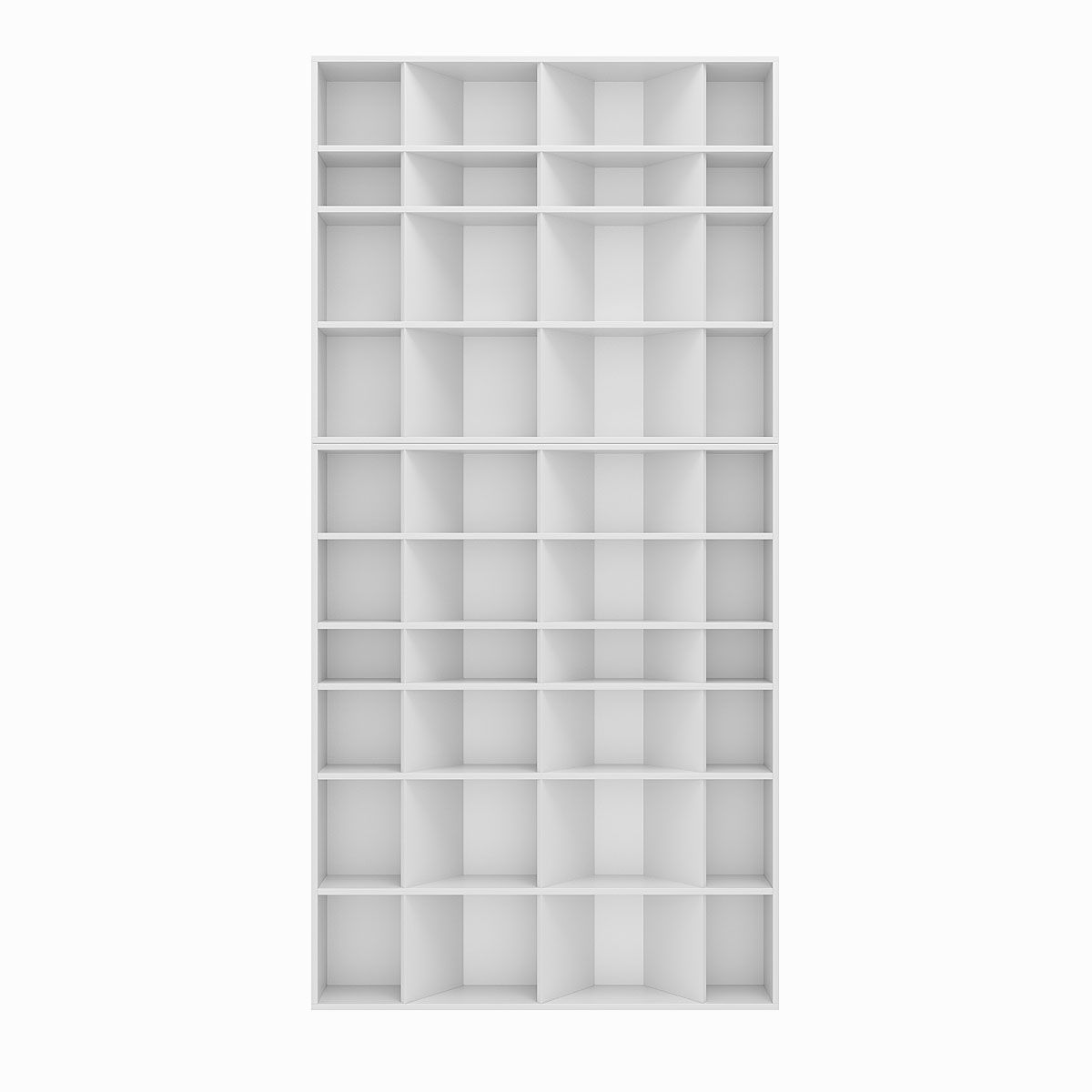 Стелаж для книг та декору Light 120x246x16 см – Білий діамант