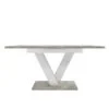 Urban modern extendable dining table 120(160)x75x80 cm – Light Atelier / White Diamond