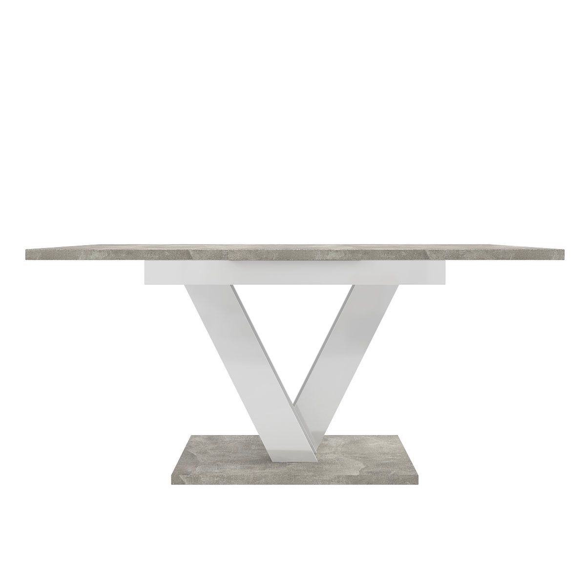 Urban modern extendable dining table 120(160)x75x80 cm – Light Atelier / White Diamond