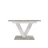 Urban modern extendable dining table 120(160)x75x80 cm – Light Atelier / White Diamond
