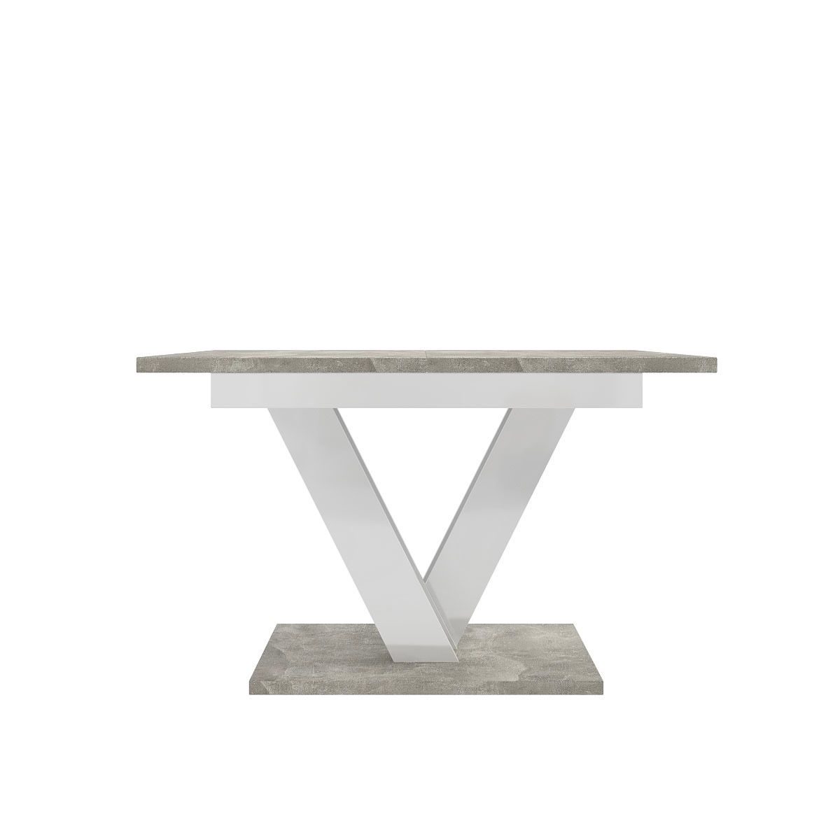 Urban modern extendable dining table 120(160)x75x80 cm – Light Atelier / White Diamond