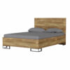 Ascet double bed frame 140x200 – Baroque Oak