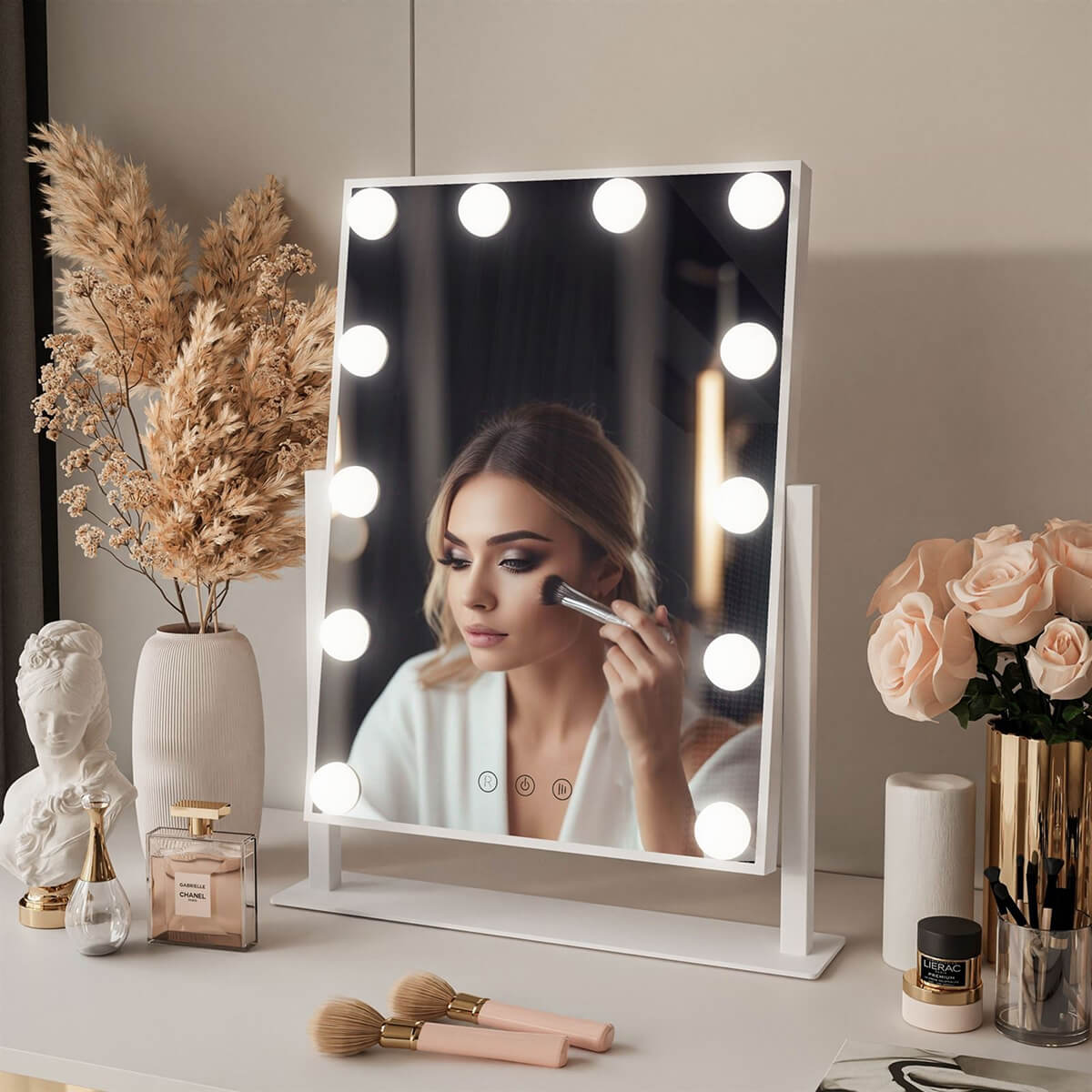 Bella led lighted vanity mirror 36x47.5 cm – White Diamond