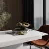 Boston M extendable dining room table 120(160)x75x69 cm – White Diamond / Ash