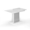 Boston M extendable dining room table 120(160)x75x69 cm – White Diamond / Ash