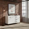 Комод для одежды в стиле лофт Ascet 120x70x42.5 см – Белый бриллиант