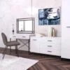 Комод для одежды в стиле лофт Ascet 120x70x42.5 см – Белый бриллиант