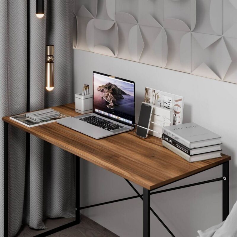 Loft desk Ascet Line 120x73x50 cm – Baroque Oak