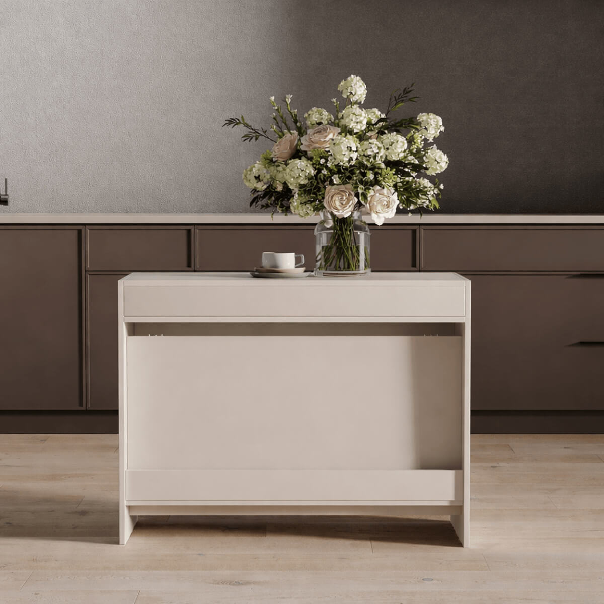 Python large extendable dining table 43(240)x75x90 cm – Cashmere